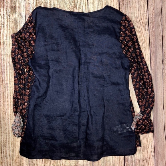 Tommy Bahama Navy Print Top - Picture 7 of 7